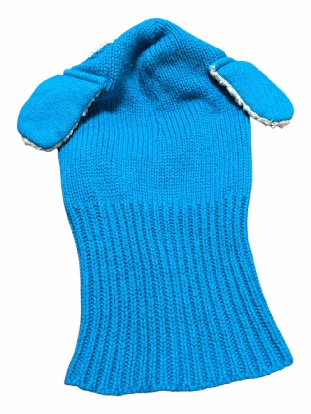 Blue Kids Knit Sheep Hat Hood - Cozy Winter Balaclava